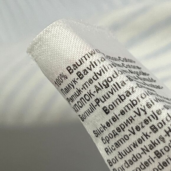 FERAUD PARIS Nightgown L V-Neck Striped Sleeveless Sleepwear Slip Dress Blue - Picture 13 of 16